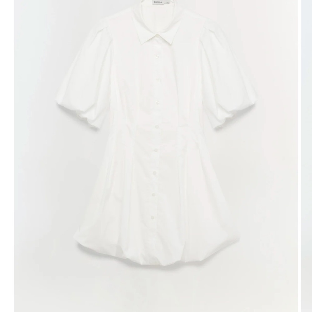 Signature Cleo Dress Simkhai White Bubble Dress